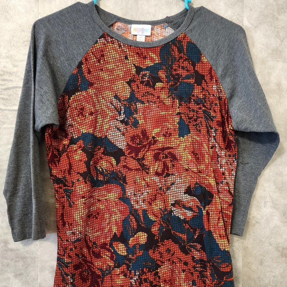 Lularoe Randy 3/4 Sleeve Lounge Shirt XS Womens